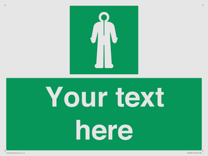 Custom sign safe condition Survival clothing